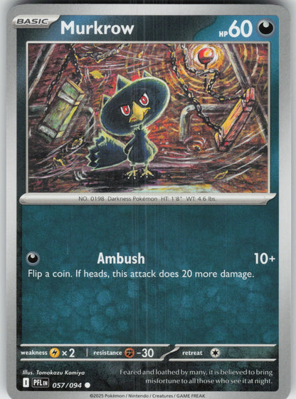 Murkrow Common ME02: Phantasmal Flames Pokemon TCG