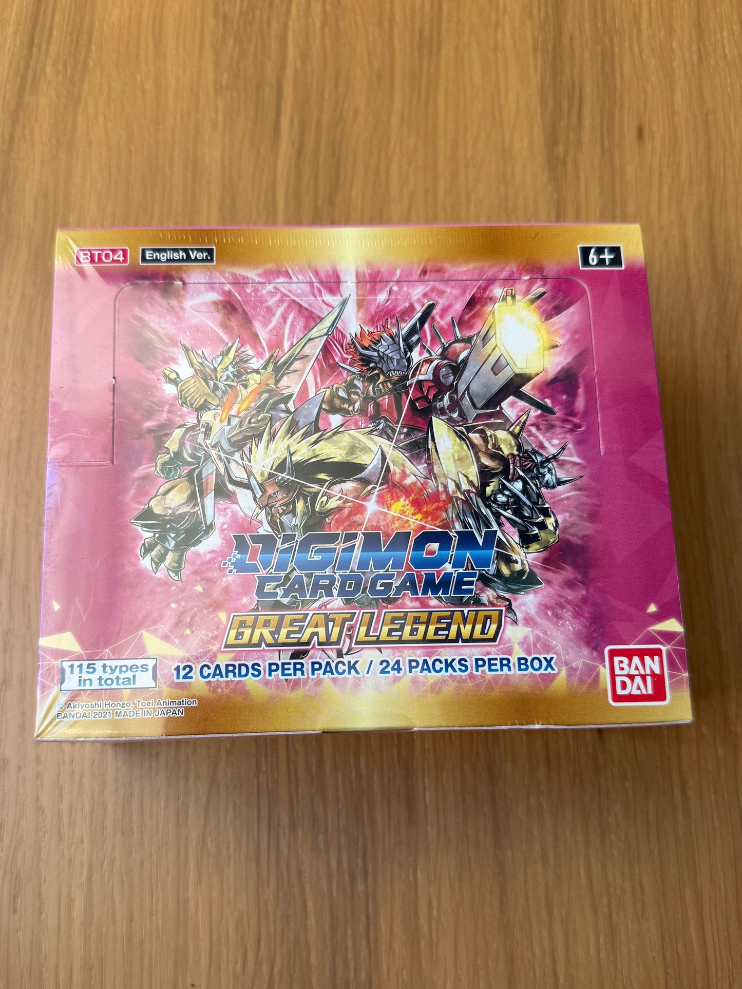Digimon Cardgame - BT04: Great Legend Booster Box - Engelsk