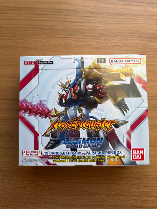 Digimon Cardgame - BT10: XROS Encounter Booster Box - Engelsk