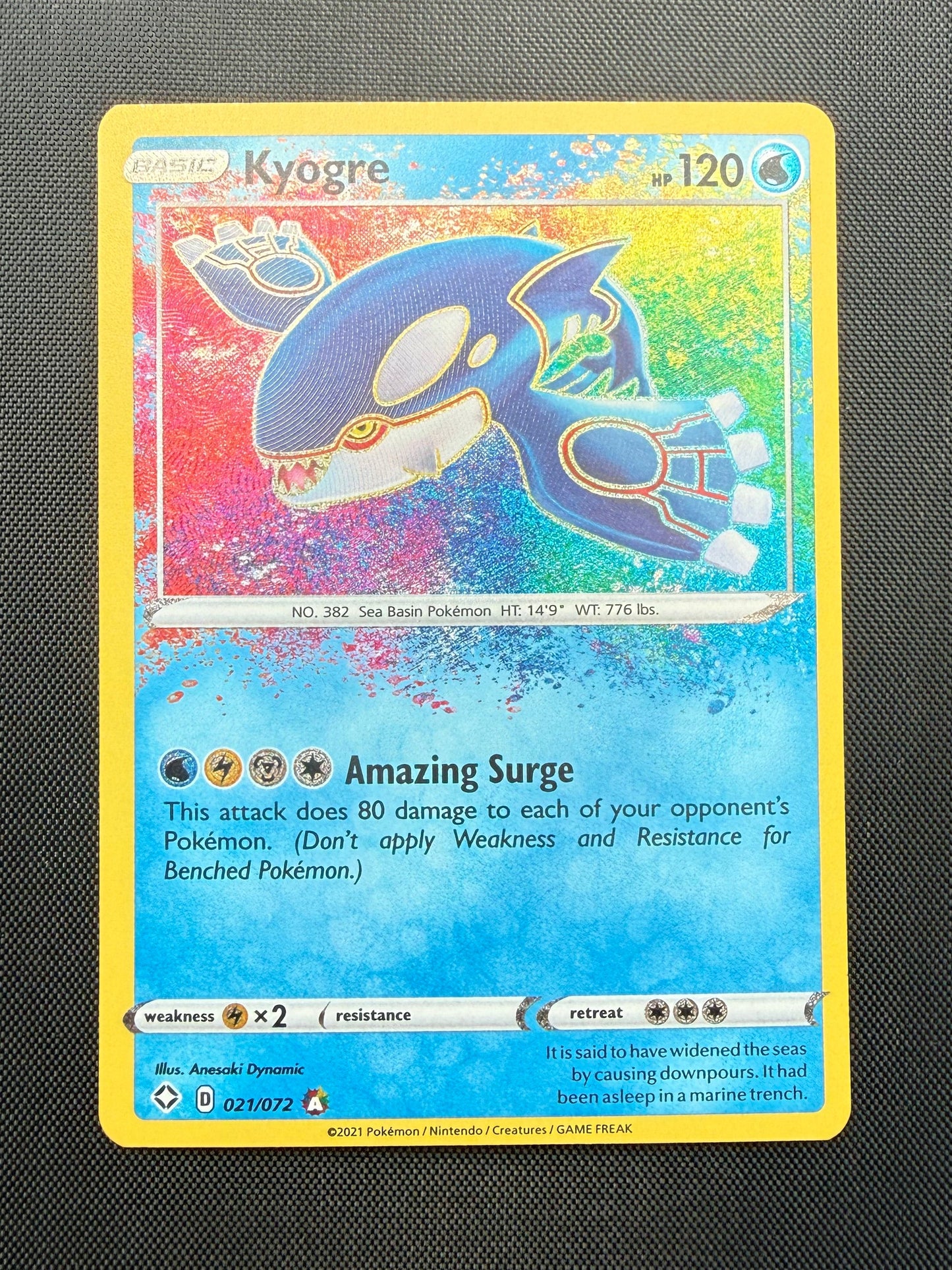 Kyogr (21/72) - Shining Fates - NM
